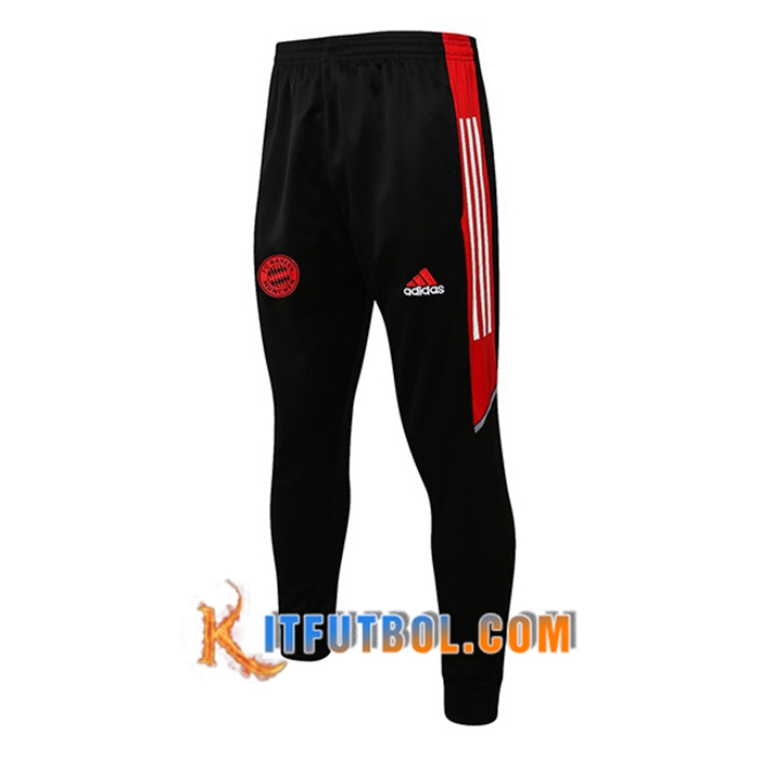 Pantalon Entrenamiento Bayern Munich Negro/Rojo 2021/2022