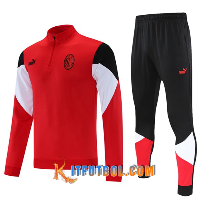Chandal Equipos De Futbol AC Milan Rojo/Negro/Blanca 2021/2022