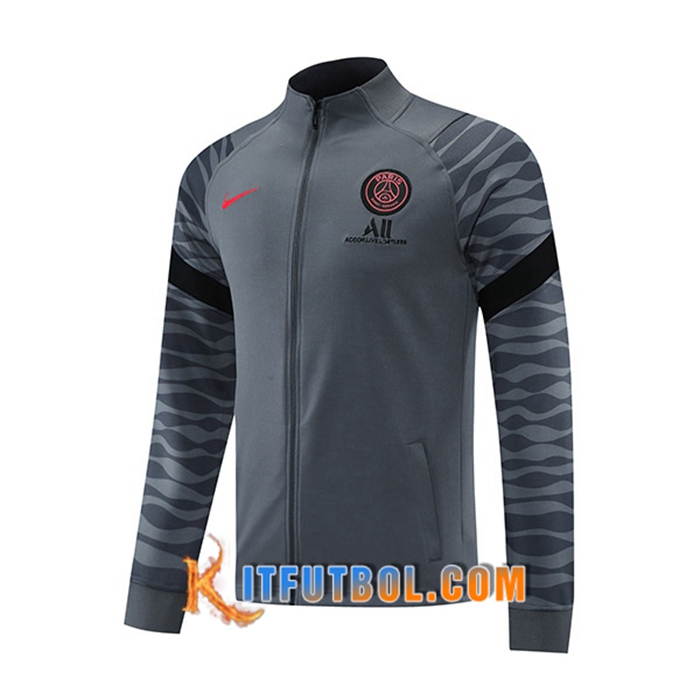 Chaquetas Futbol Jordan PSG Gris 2021/2022