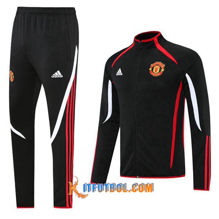 Chandal Equipos De Futbol - Chaqueta Manchester United Rojo/Negro 2021/2022