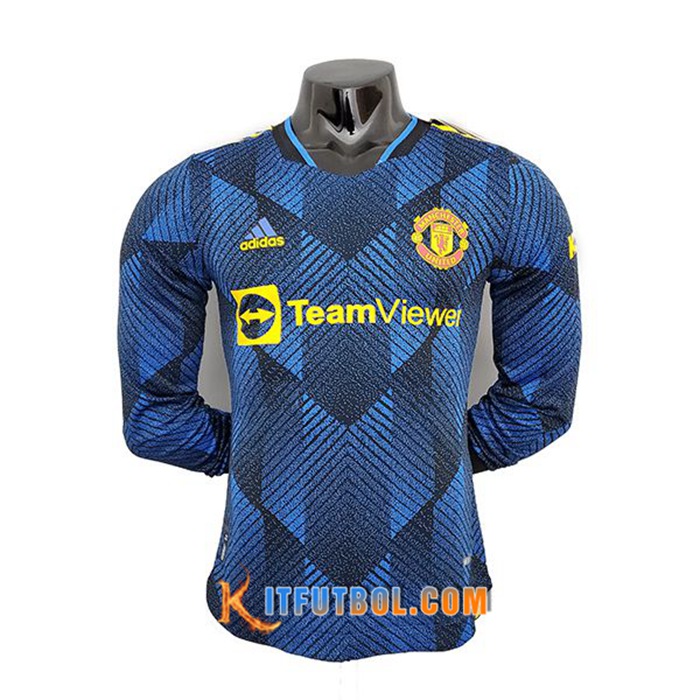 Camiseta Futbol Manchester United Tercero Manga Larga 2021/2022