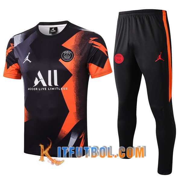 Nueva Polo Futbol PSG ALL + Pantalones Negro Gris 19/20