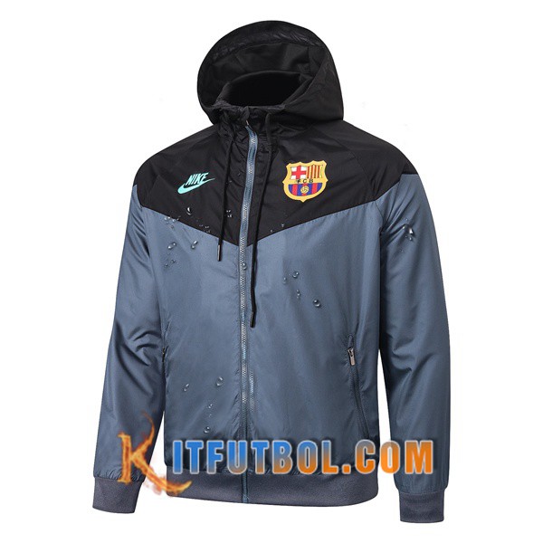 Nueva Chaqueta Futbol Rompevientos FC Barcelona Negro 19/20