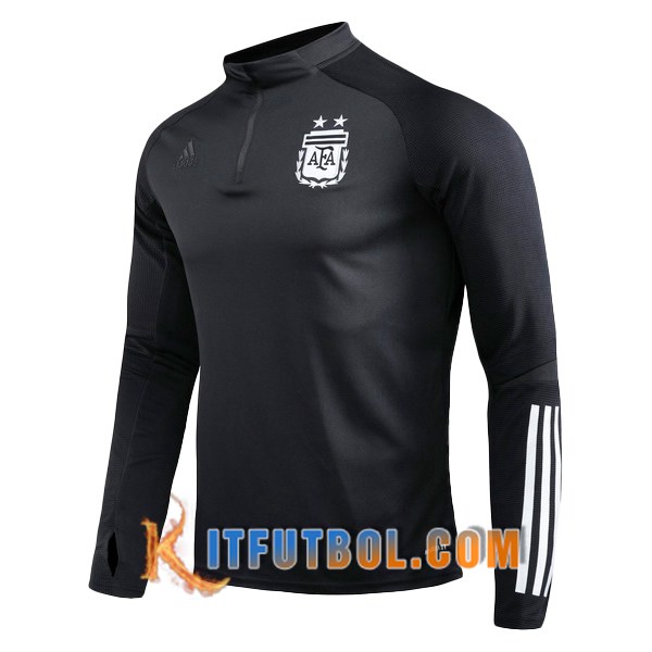 Nueva Entrenamiento Sudadera Argentina Negro 20/21