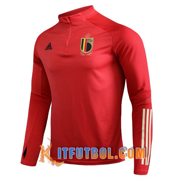 Nueva Entrenamiento Sudadera Belgica Roja 20/21
