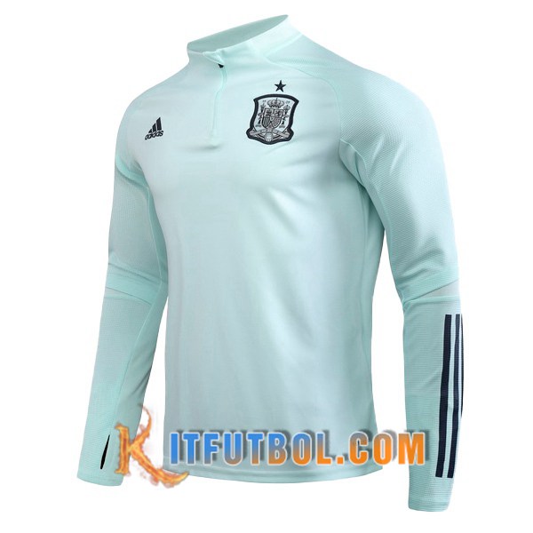 Nueva Entrenamiento Sudadera Espana Verde 20/21