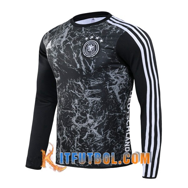 Nueva Entrenamiento Sudadera Alemania Negro 20/21