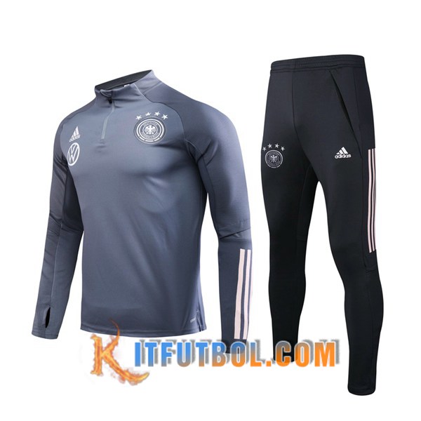 Nueva Chandal Futbol + Pantalones Alemania Gris Oscuro 20/21