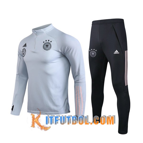Nueva Chandal Futbol + Pantalones Alemania Gris Claro 20/21