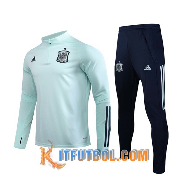 Nueva Chandal Futbol + Pantalones España Verde 20/21