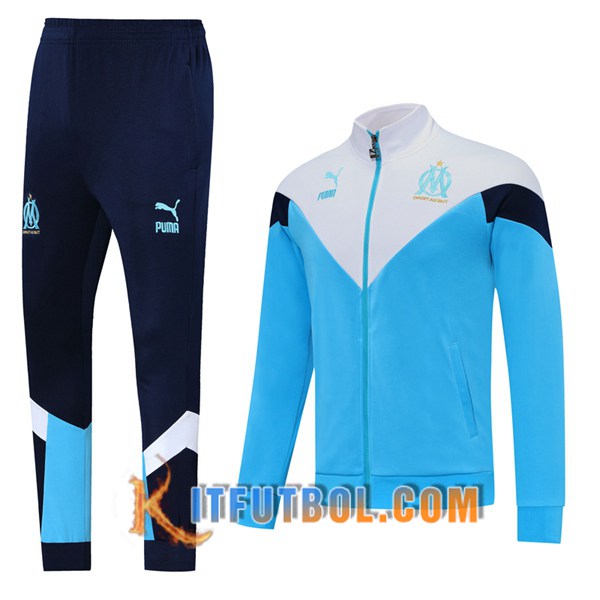 Nueva Chandal Futbol - Chaqueta + Pantalones Marsella OM Azul 20/21
