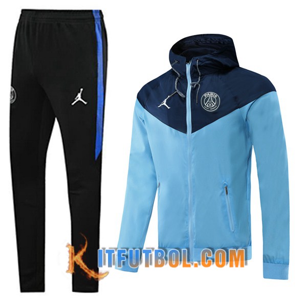 Nueva Chandal Futbol - Chaqueta Rompevientos + Pantalones Paris PSG Azul 20/21