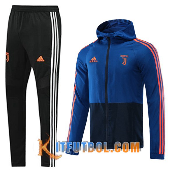 Nueva Chandal Futbol - Chaqueta Rompevientos + Pantalones Juventus Azul 20/21