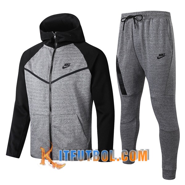 Nueva Chandal Futbol - Chaqueta con capucha + Pantalones NIKE Gris 20/21