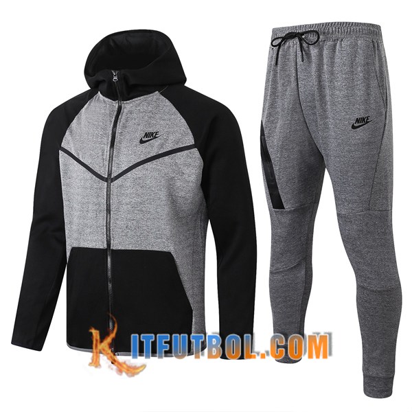Nueva Chandal Futbol - Chaqueta con capucha + Pantalones NIKE Negro Gris 20/21