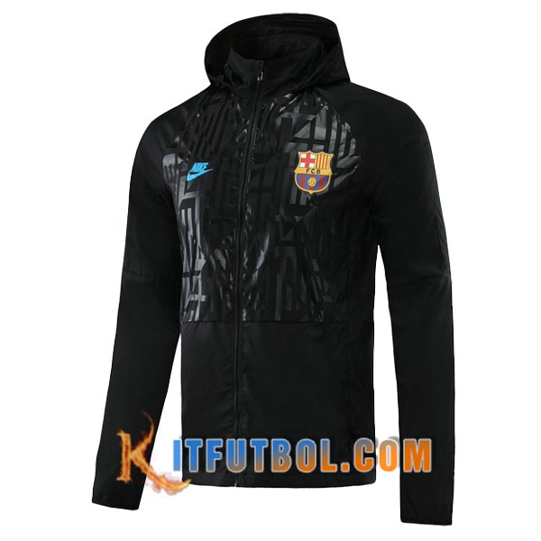 Nueva Chaqueta Futbol Rompevientos FC Barcelona Negro 20/21