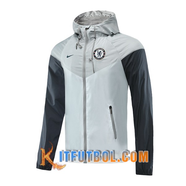Nueva Chaqueta Futbol Rompevientos FC Chelsea Gris 20/21