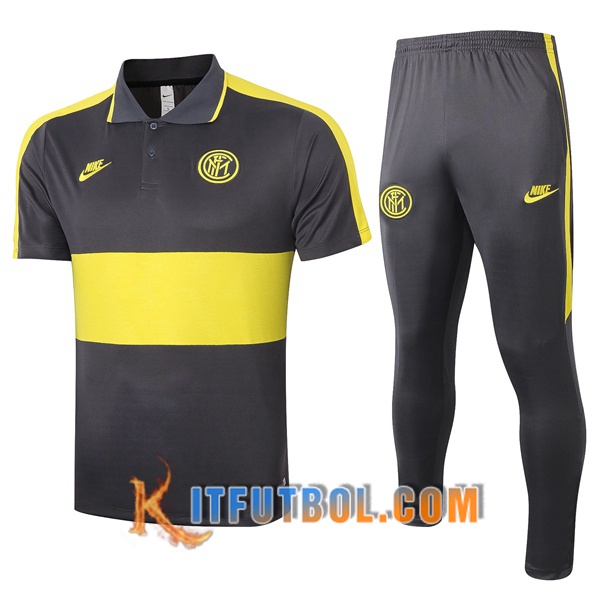 Nueva Polo Futbol Inter Milan + Pantalones Amarillo 20/21
