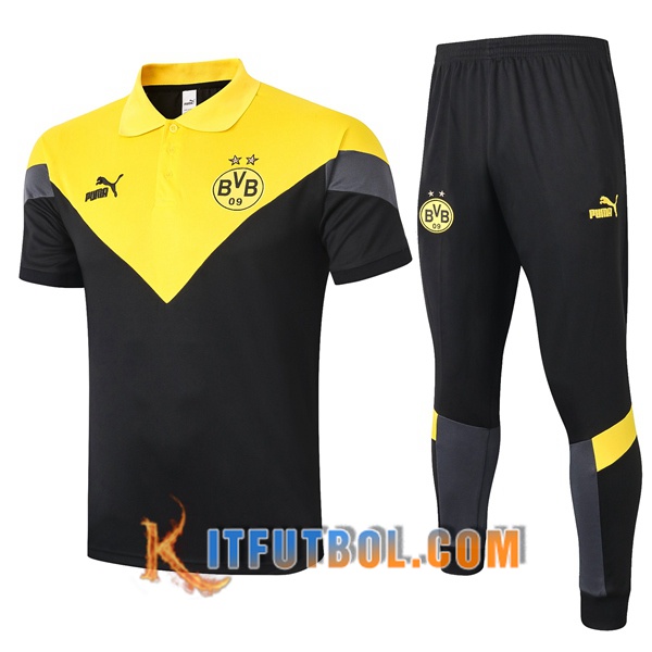 Nueva Polo Futbol Dortmund BVB + Pantalones Amarillo Negro 20/21