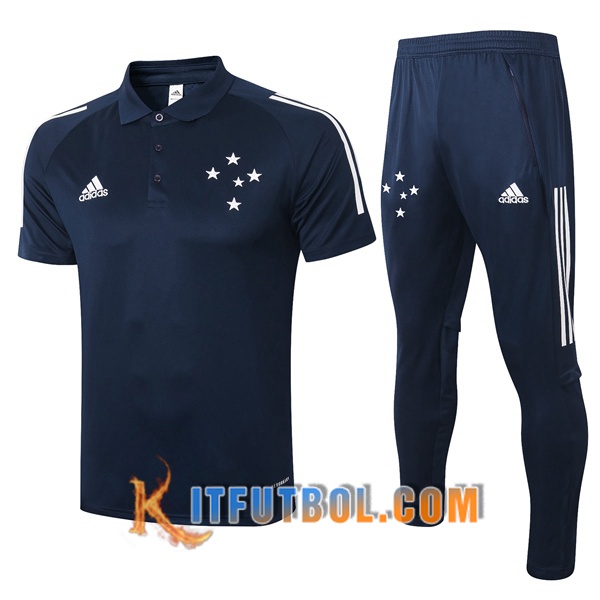 Nueva Polo Futbol Cruzeiro EC + Pantalones Azul Real 20/21
