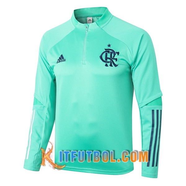 Nueva Entrenamiento Sudadera Flamengo Verde 20/21