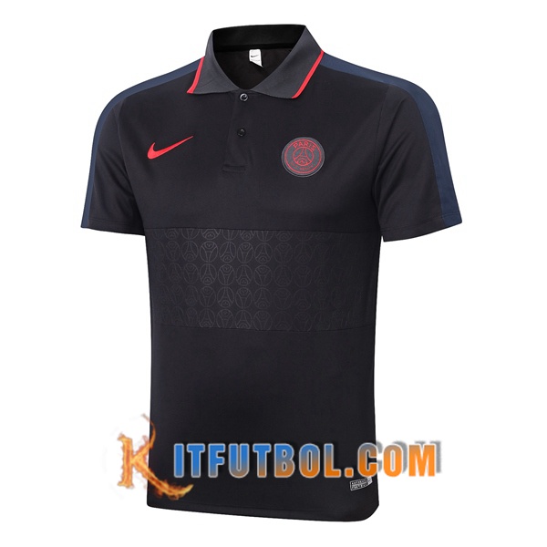 Nueva Polo Futbol Paris PSG Negro Gris 20/21