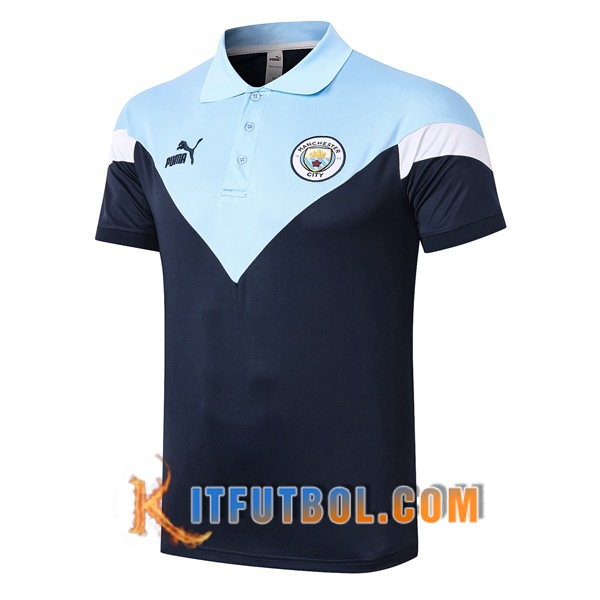 Nueva Polo Futbol Manchester City Azul 20/21