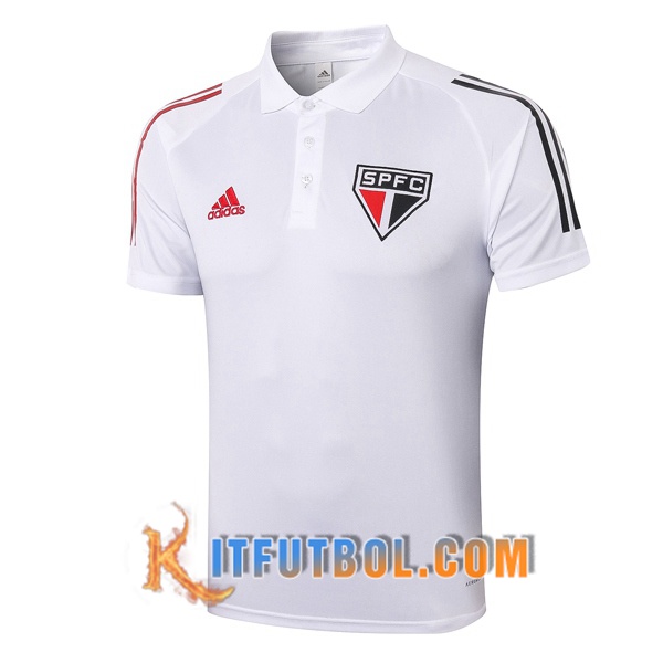 Nueva Polo Futbol Sao Paulo FC Blanco 20/21