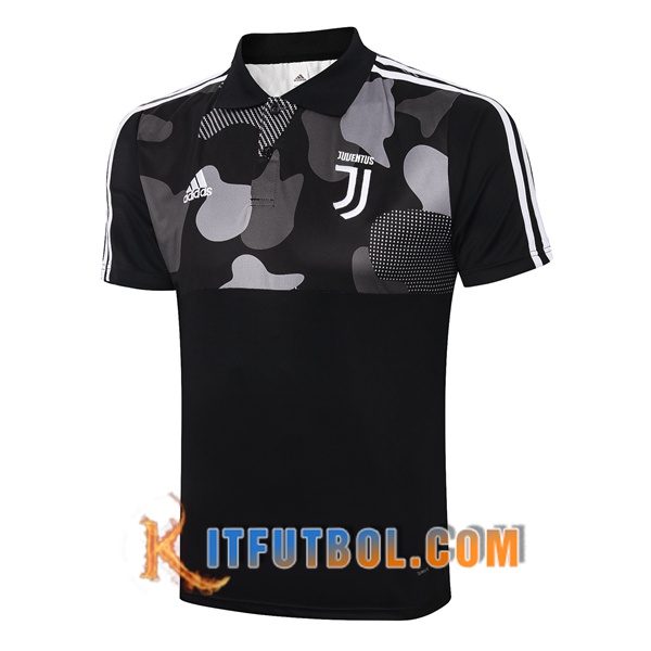 Nueva Polo Futbol Juventus Negro Blanco 20/21