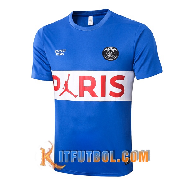 Camisetas de entrenamiento Paris PSG Azul Blanco 20/21