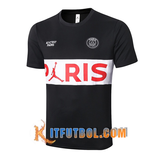 Camisetas de entrenamiento Paris PSG Negro Blanco 20/21