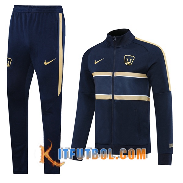 Nueva Chandal Futbol - Chaqueta + Pantalones Pumas UNAM Azul Real 20/21