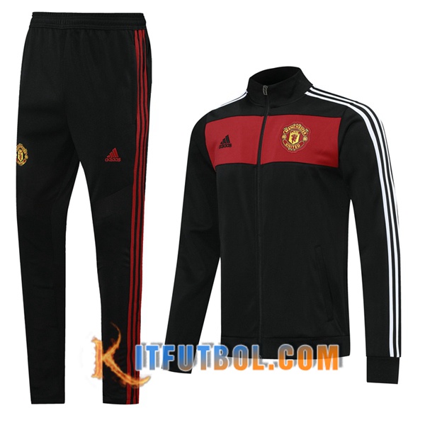 Nueva Chandal Futbol - Chaqueta + Pantalones Manchester United Negro 20/21