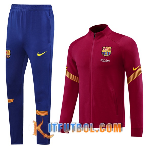Nueva Chandal Futbol - Chaqueta + Pantalones FC Barcelona Roja 20/21