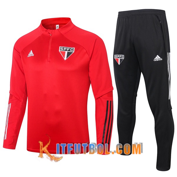 Nueva Chandal Futbol + Pantalones Sao Paulo FC Roja 20/21