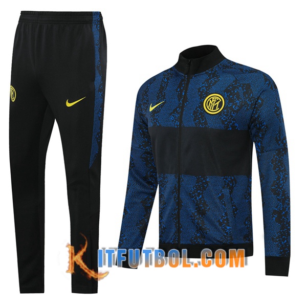 Nueva Chandal Futbol - Chaqueta + Pantalones Inter Milan Azul Negro 20/21