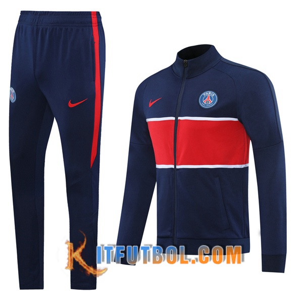 Nueva Chandal Futbol - Chaqueta + Pantalones Pairis PSG Azul Roja 20/21