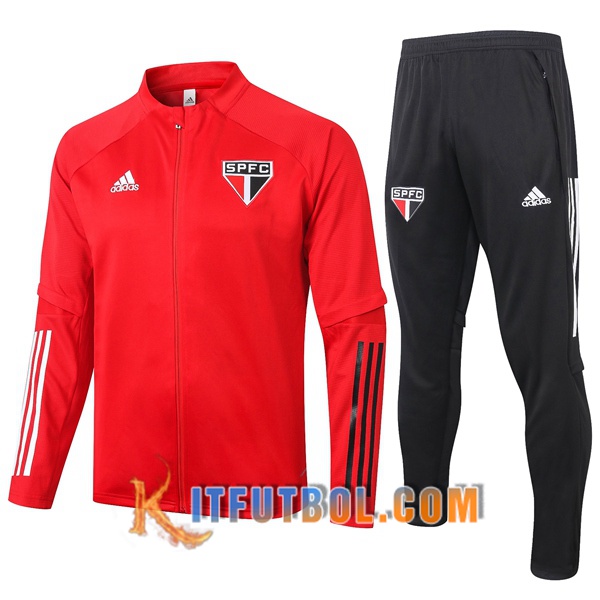 Nueva Chandal Futbol - Chaqueta + Pantalones Sao Paulo FC Roja 20/21