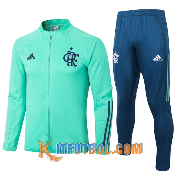 Nueva Chandal Futbol - Chaqueta + Pantalones Flamengo Verde 20/21