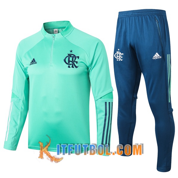 Nueva Chandal Futbol + Pantalones Flamengo Verde 20/21
