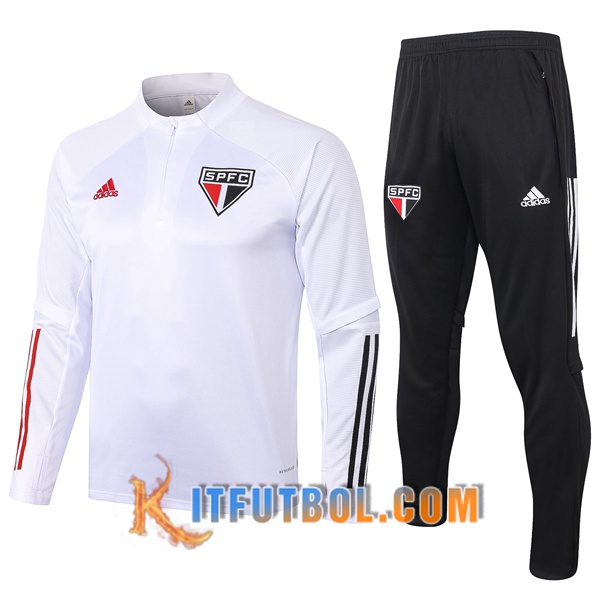 Nueva Chandal Futbol + Pantalones Sao Paulo FC Blanco 20/21