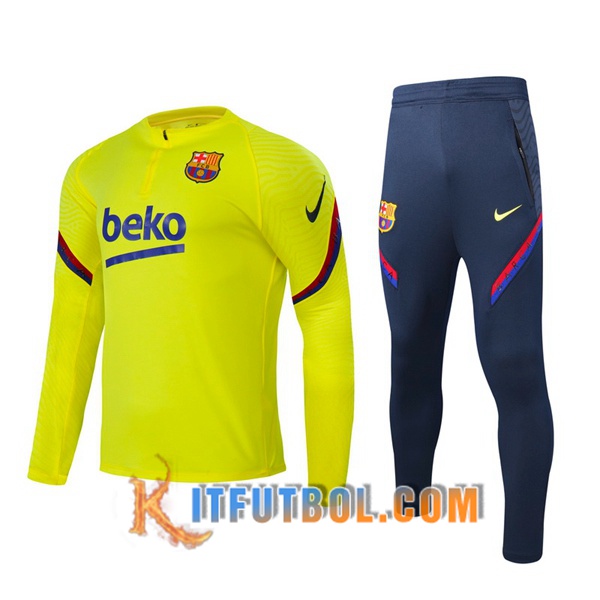 Nueva Chandal Futbol + Pantalones FC Barcelona Amarillo 20/21