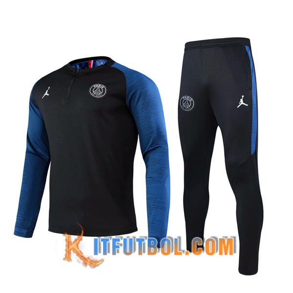 Nueva Chandal Futbol + Pantalones Pairis PSG Jordan Negro Azul 20/21