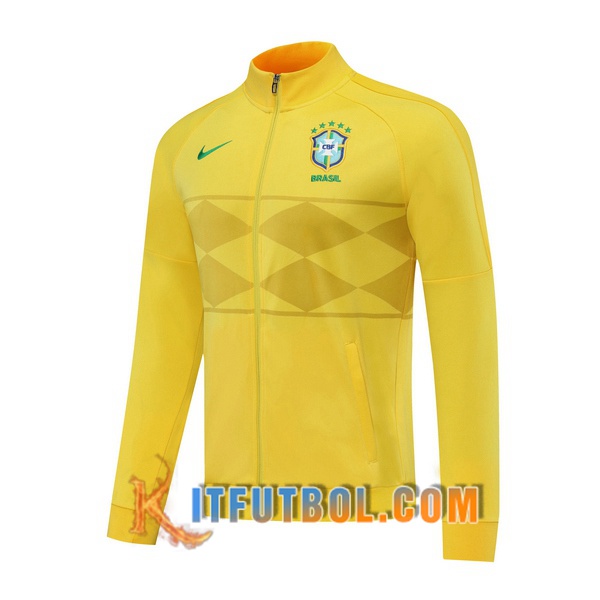 Nueva Chaqueta Futbol Brasil Amarillo 20/21