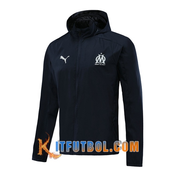 Nueva Chaqueta Futbol Rompevientos Marsella OM Azul Real 20/21