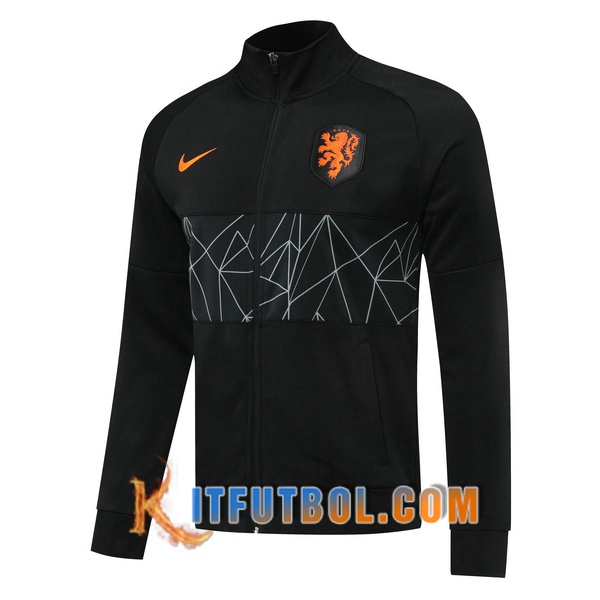 Nueva Chaqueta Futbol Países Bajos Negro 20/21