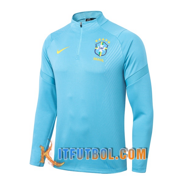 Nueva Entrenamiento Sudadera Brasil Azul 20/21