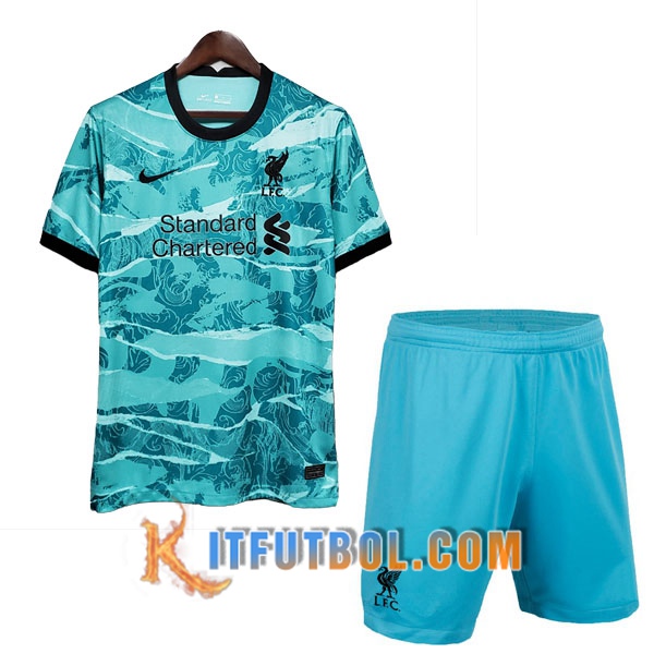 Camisetas Personalizadas Futbol FC Liverpool Ninos Segunda Version Filtrada 20/21