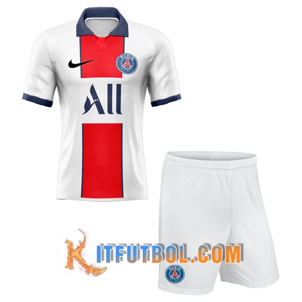 Camisetas Personalizadas Futbol Paris PSG Ninos Segunda Version Filtrada 20/21