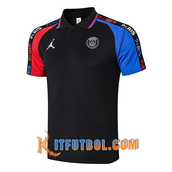 Nueva Polo Futbol Paris PSG Jordan Negro Azul Roja 20/21